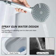 SUBEIXI 59-inch hose offers flexible indoor and outdoor shower placement