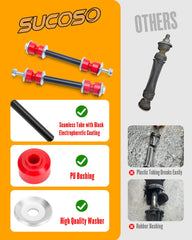 SU COSO sway bar link front-right assembly enhances cornering control on uneven roads.