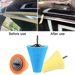 Blue soft pad for swirl-free polishing and high gloss.
