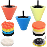 Sudopru car buffing kit with drill-foam pads delivers versatile polishing for metal, plastic, and glass.
