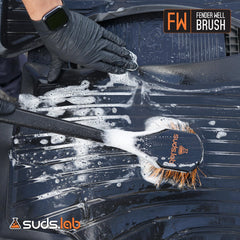Suds Lab FW Fender Cleaning tool cleans fender flares and bumpers with ease.