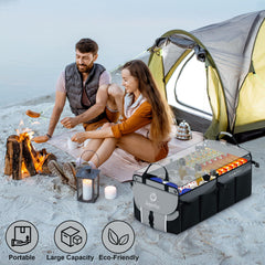 SugarFox three side pockets organize bottles, valuables, and maps.