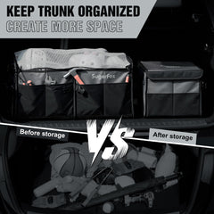 SugarFox trunk organizer ready for daily use in SUV.