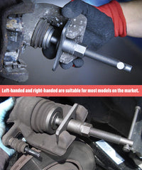 SUJADE YAKEFLY piston wind-back action demonstrates caliper piston retraction.