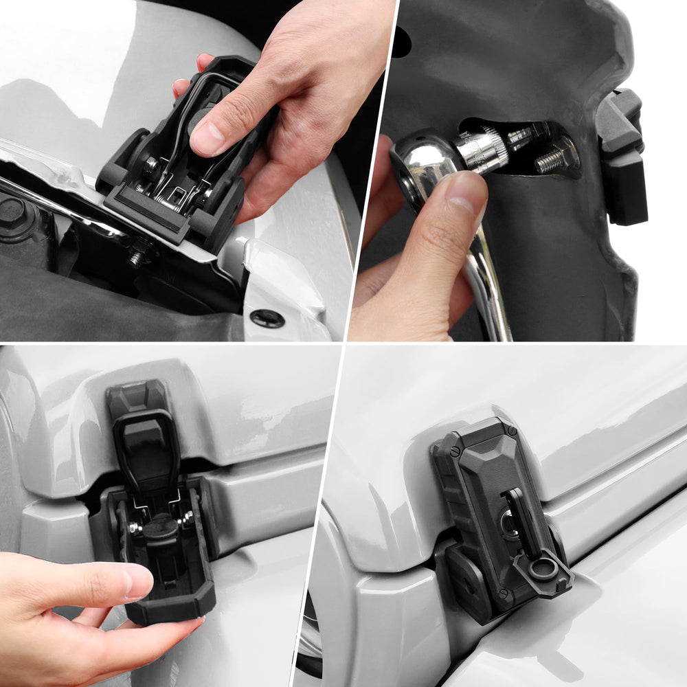 Sukemichi hood latch set includes hardware and keys