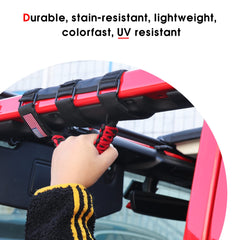 Sukemichi waterproof oxford cloth red wrap withstands rugged trails.