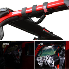 Two handles with lights included, ready to upgrade Wrangler lighting.