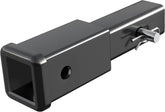 Sulythw 2-inch hitch extender steel construction for added reach and clearance.