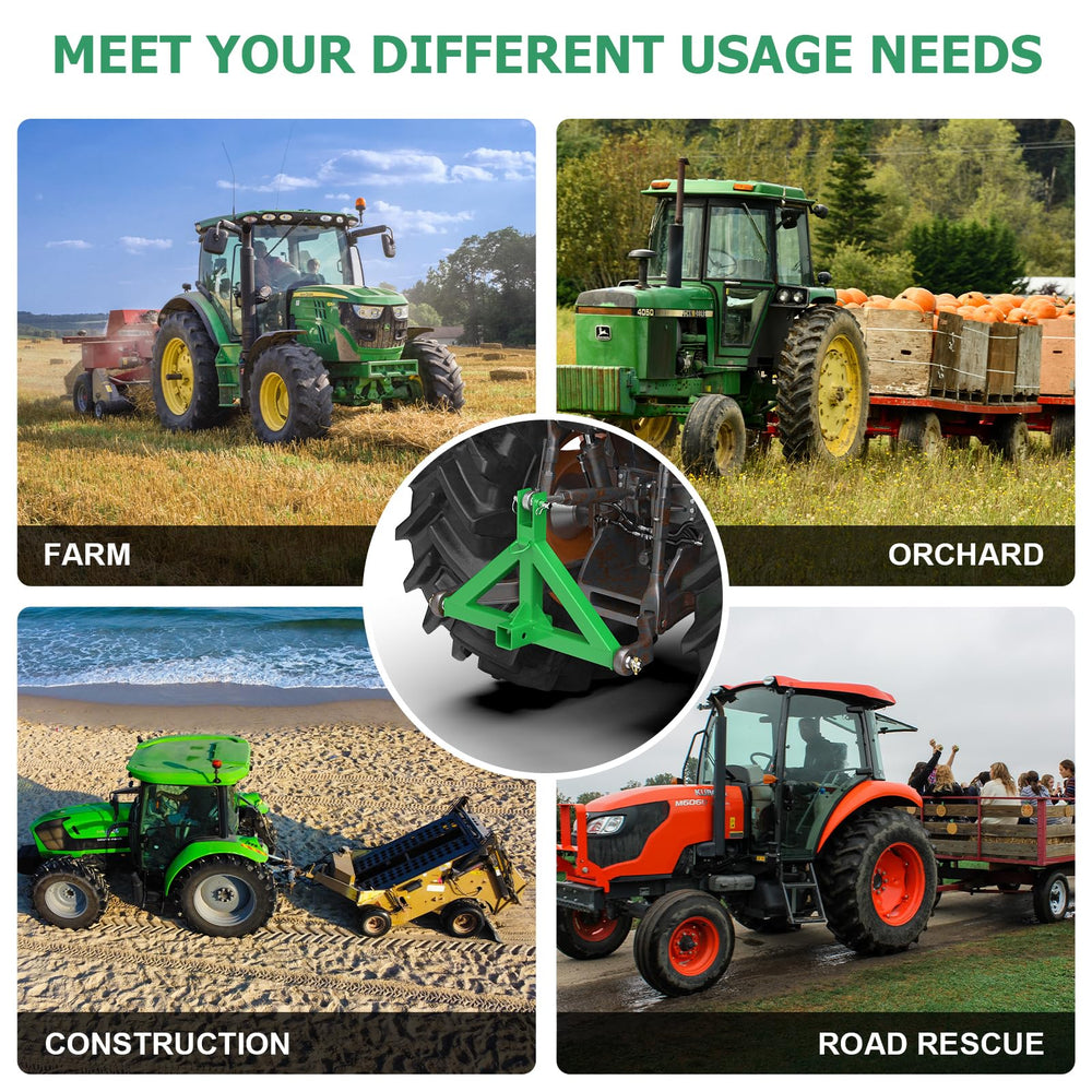Sulythw bottom-pin design eases mounting on multiple tractors.