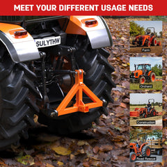 Easy installation with 7/8-inch lift pins on Sulythw hitch design.