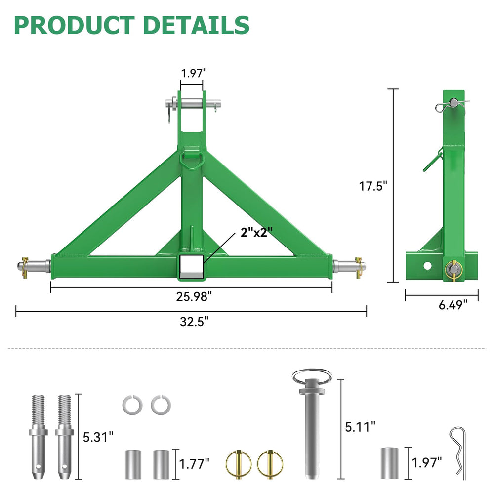 Sulythw heavy-duty 3mm steel hitch resists rust for outdoor use.