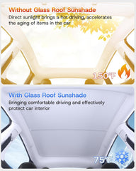 SUMK Graphene sunshade enhances thermal control for the Model Y Juniper roof.