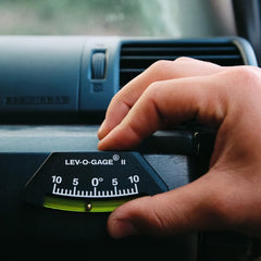 3M VHB mounting on Lev-o-gage II with guide holes for secure installation