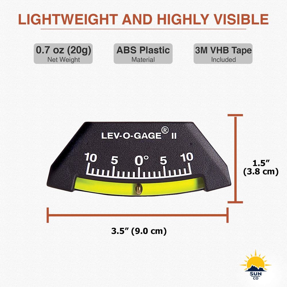 Two-pack Lev-o-gage II ideal for dual-axle RV leveling setups