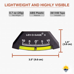Two-pack Lev-o-gage II ideal for dual-axle RV leveling setups