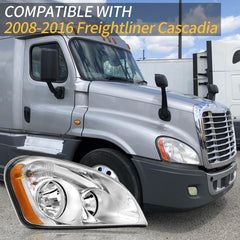 Sunhua Cascadia headlights with professional installation recommended for proper fit.