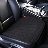 Suninbox linen front-seat-cover in black, breathable and comfortable.
