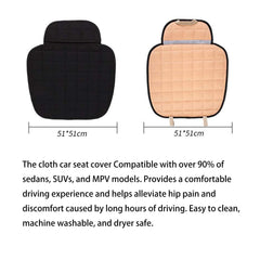 Suninbox linen front-seat-cover with storage pocket for phone and items.