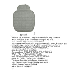 Suninbox linen seat cover is easy to clean and machine washable.