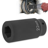 Sunluway 22mm harmonic balancer socket with deep counter-weighted design for secure bolt removal.