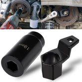 Sunluway 50mm crank pulley holder tool in action securing the pulley during bolt work.