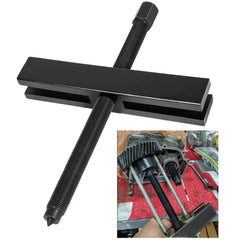 Sunluway 522 gear puller front view for removing gears with tapped holes.