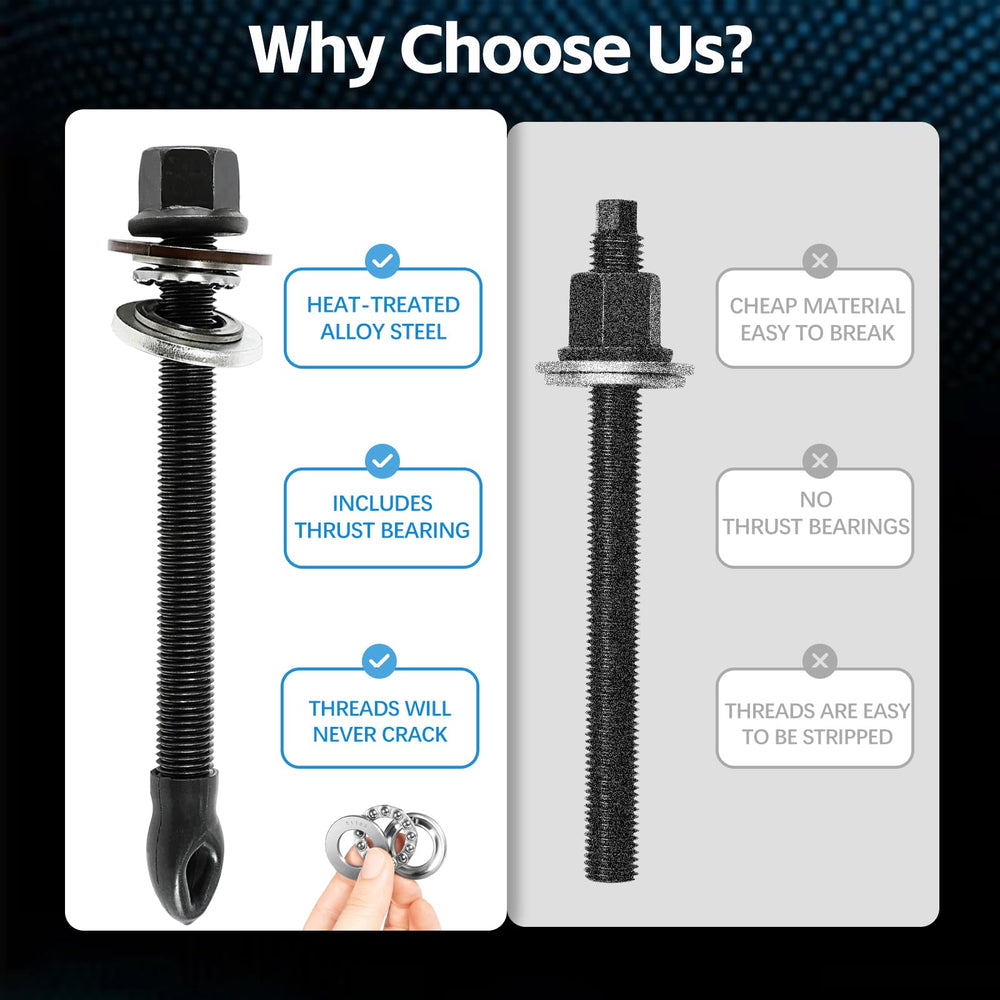 Sunluway black-coated alloy steel kit resists rust for longevity