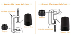 Sunluway press-fit adapters shown for quick removal and installation tasks.