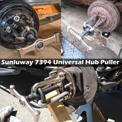 Sunluway heavy-duty steel construction withstands demanding hub removals