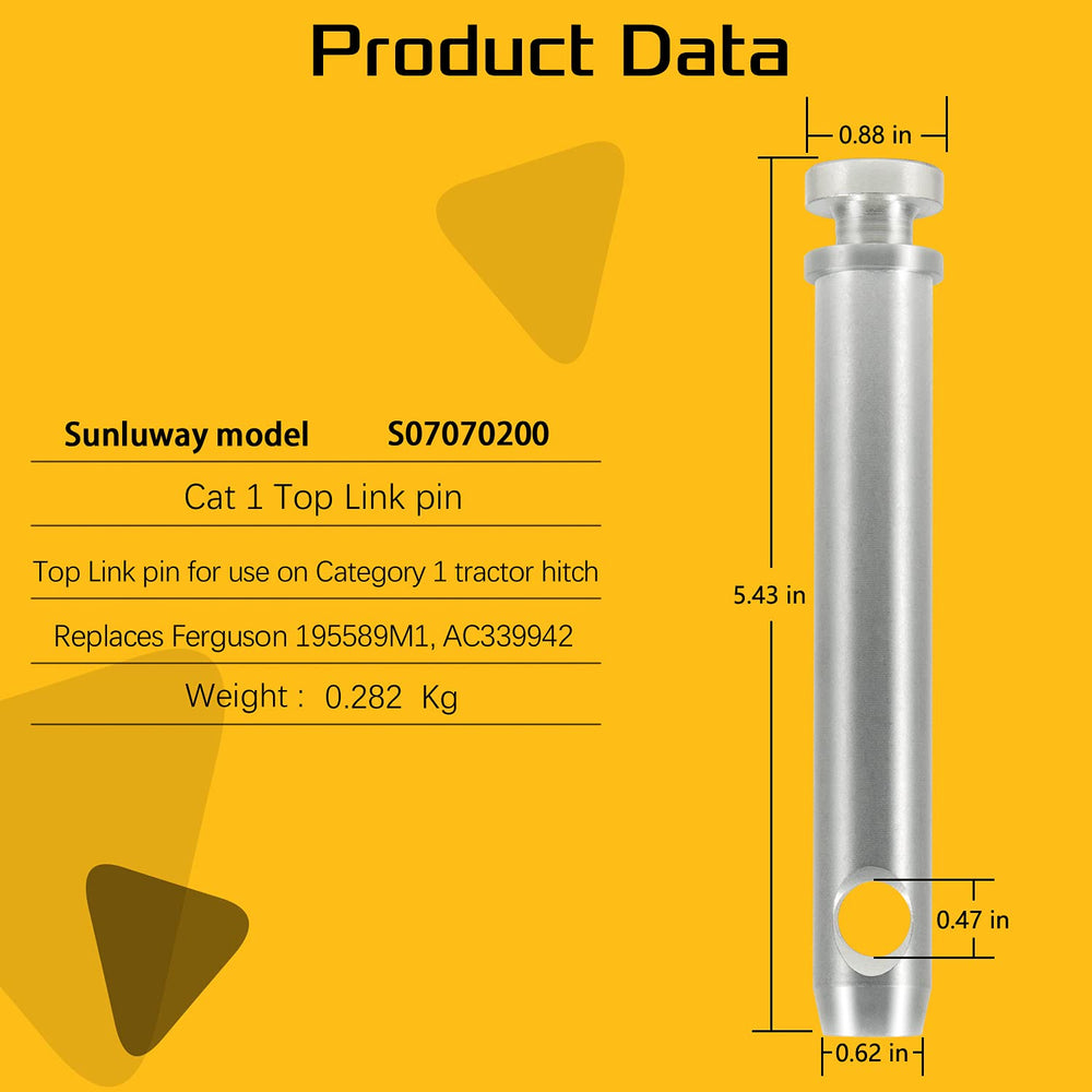 Sunluway upgraded 4-pack pins ready for replacement on tractors.