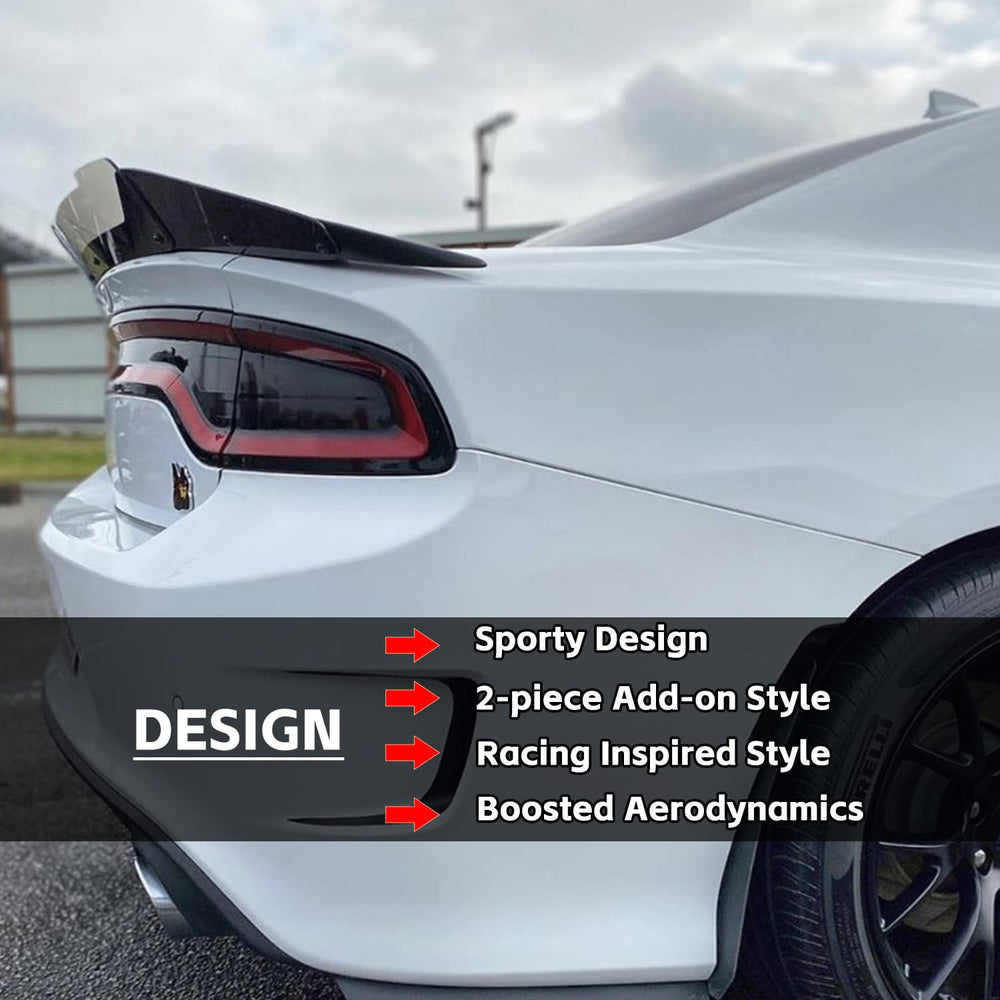 Two-piece VenomV2 spoiler installation process with included hardware