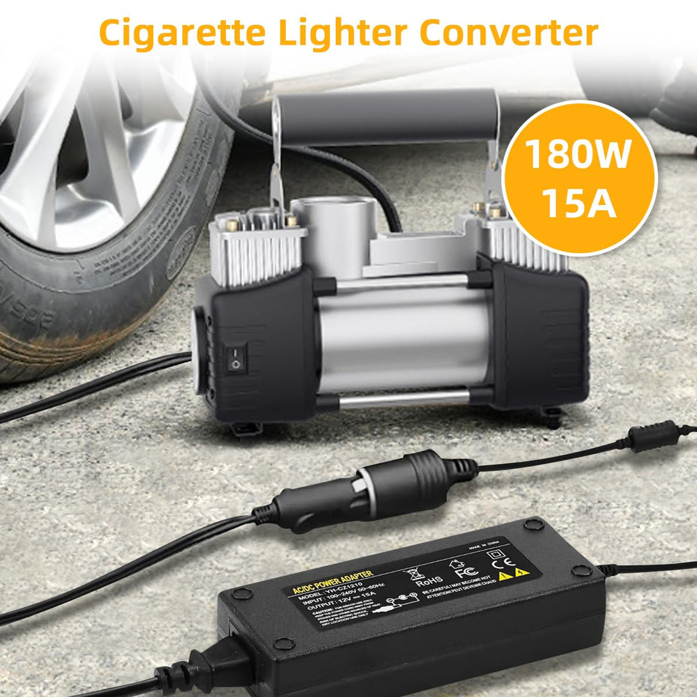 SUNMEG 180W converter safety features protect connected devices during operation.