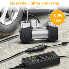 SUNMEG 180W converter safety features protect connected devices during operation.