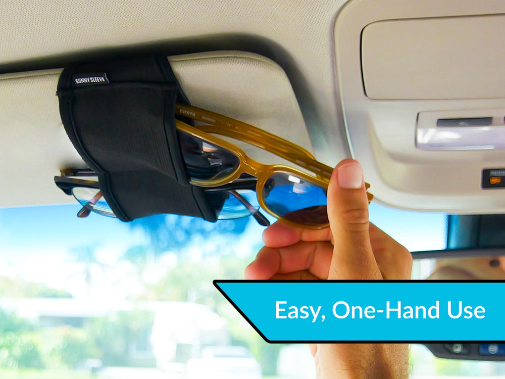 Sunny Sleeve universal fit adapts to most visors and eyewear styles