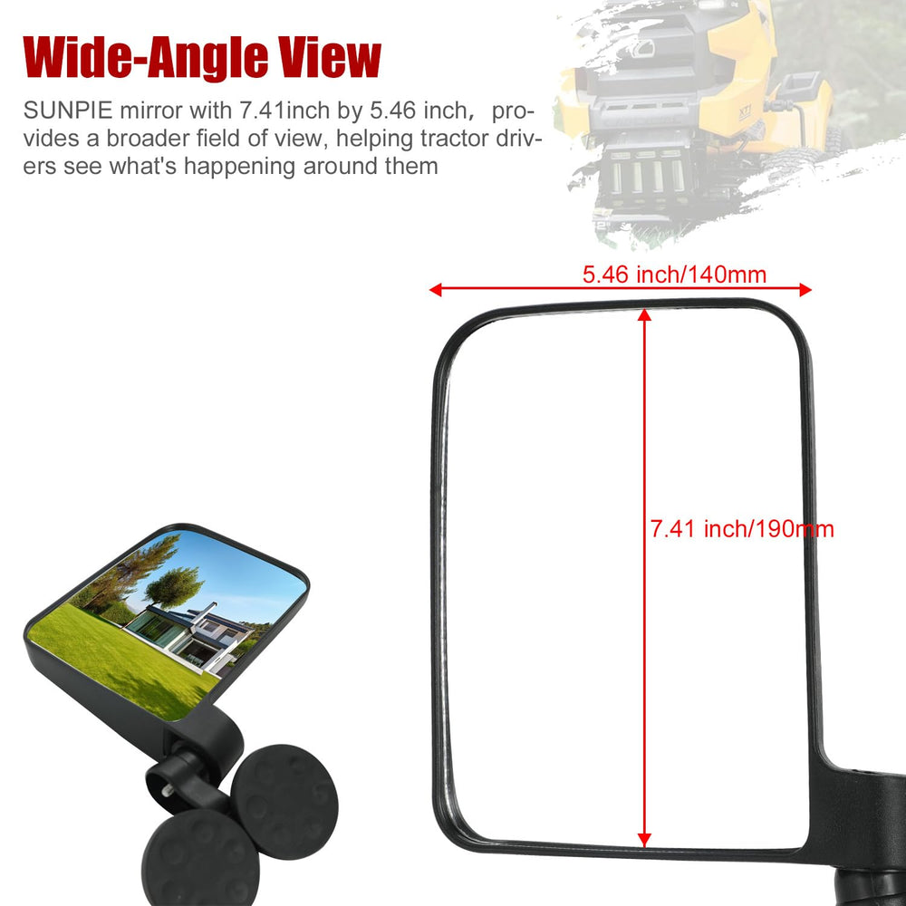 SUNPIE compact rearview mirrors reduce blind spots on the job
