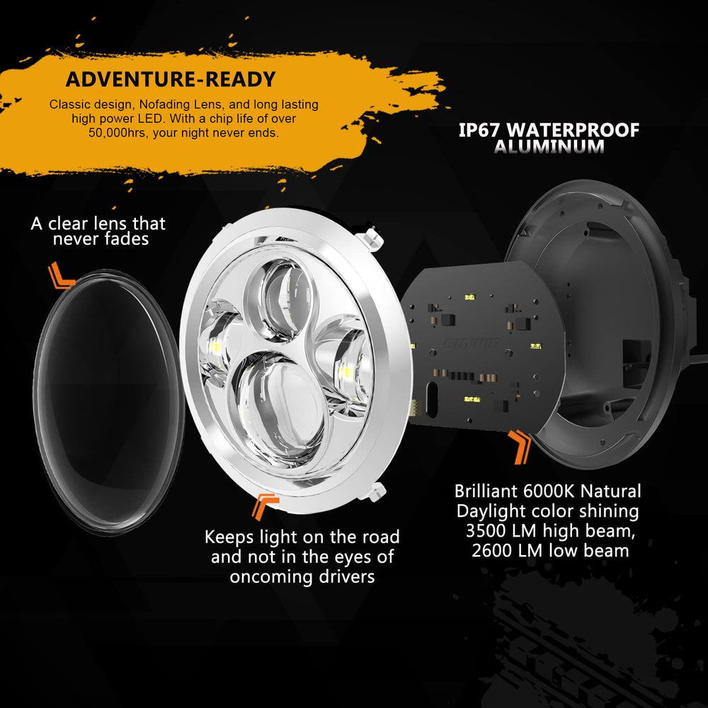SUNPIE plug-and-play installation view showing easy setup for Harley lights.