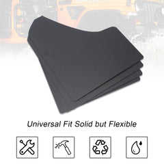 SUNPIE mud flaps demonstrate compatibility with running boards.