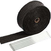 SunplusTrade exhaust heat wrap 2in x 50ft roll protects exhaust pipes with durable heat shielding