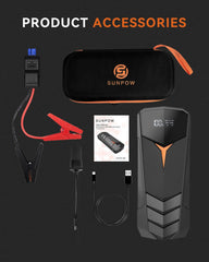 SUNPOW smart jumper cables for safe connections.