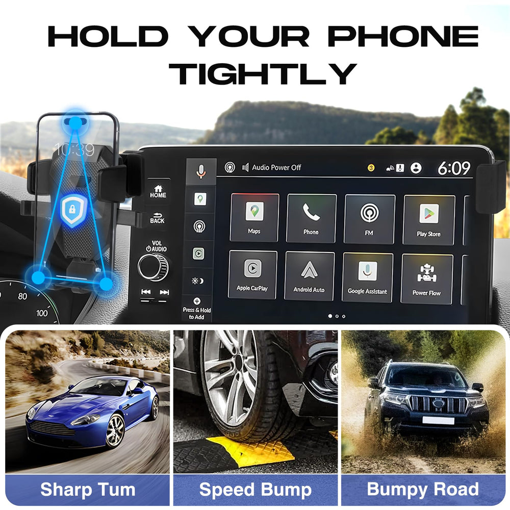 Sunsdrew air vent mount keeps the phone reachable during commutes