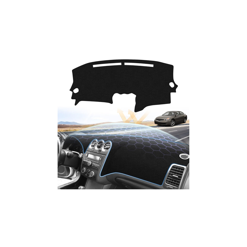 Sunsdrew Altima dash cover demonstrates precise fit for the 2007-2012 dashboard.
