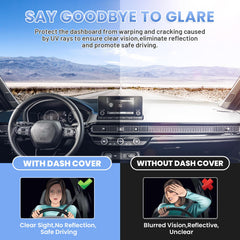 Sunsdrew suede finish dash cover adds luxury and protection.