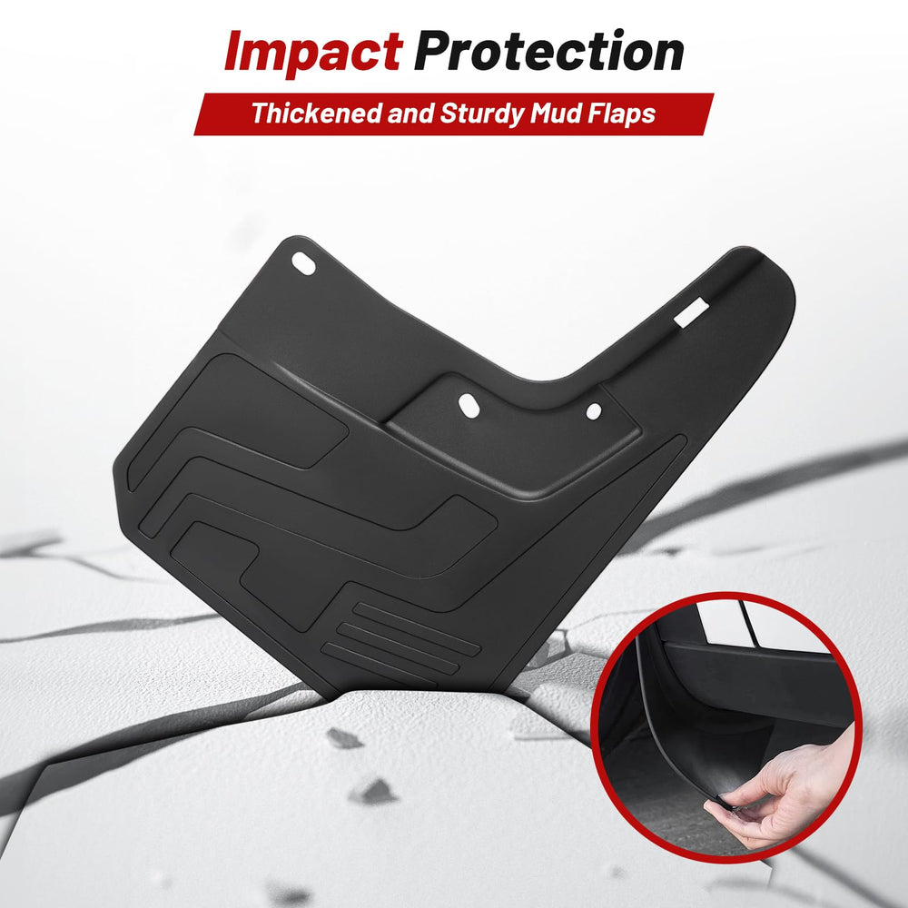 Sunsdrew mud flaps ABS closeup showcases durable material