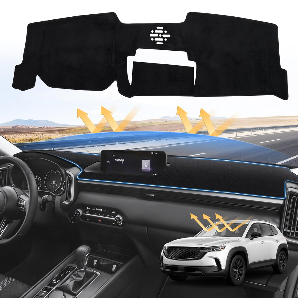 Sunsdrew CX50 dash cover provides a precise fit and protects the dashboard from sun damage.