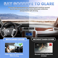 Sunsdrew anti-glare dash cover lowers reflections for safer driving.