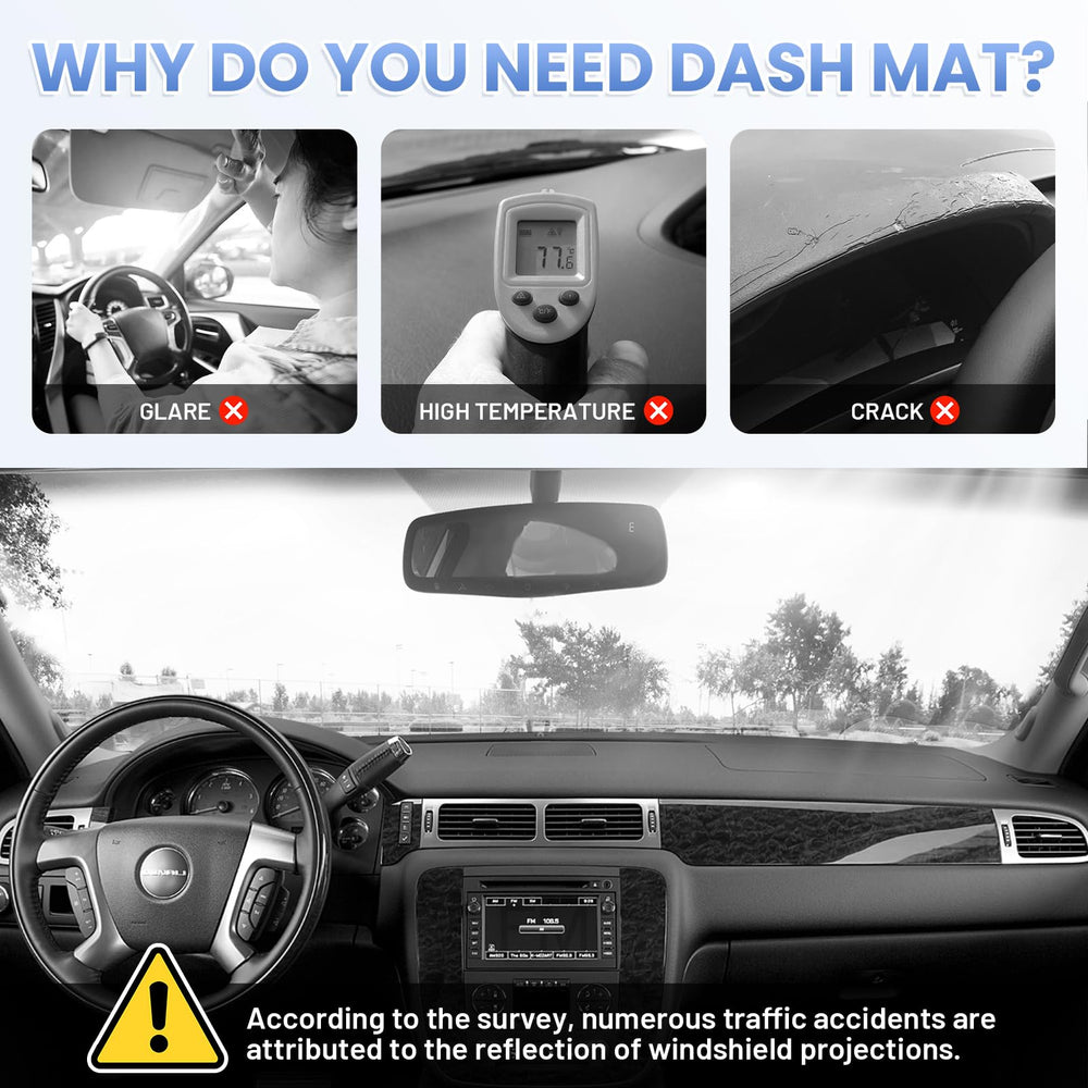 Sunsdrew non-slip mesh backing keeps the cover in place during drives.