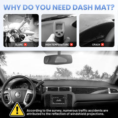 Sunsdrew non-slip mesh backing keeps the cover in place during drives.