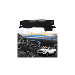 Sunsdrew dash cover on Toyota Tacoma protects the dash from sun glare.
