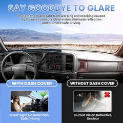 Sunsdrew non-slip mat keeps the dash in place during trips.