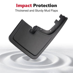 Sunsdrew mud flaps close-up shows durable ABS construction.